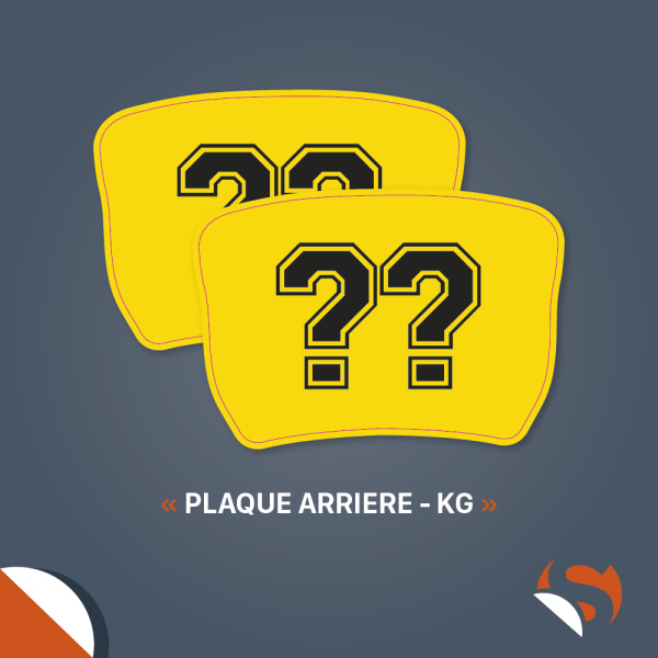 PLAQUE ARRIÈRE - KG