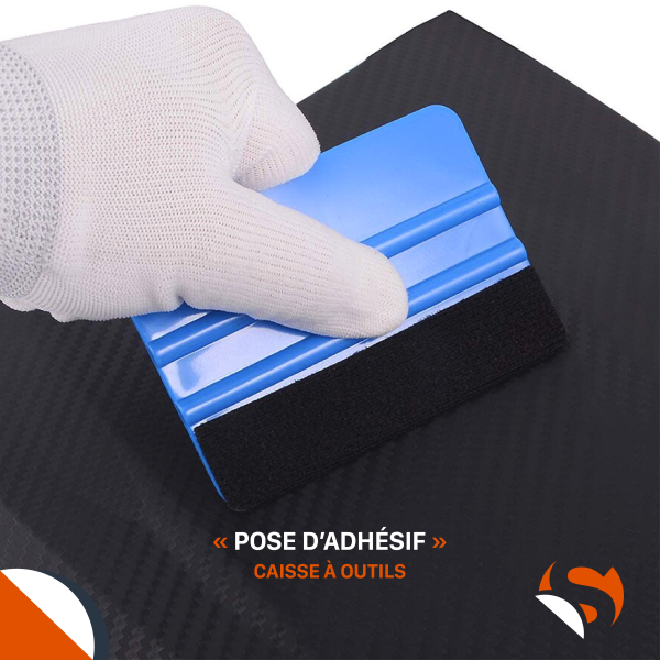 ⋅POSE D'ADHÉSIF - CAISSE À OUTILS