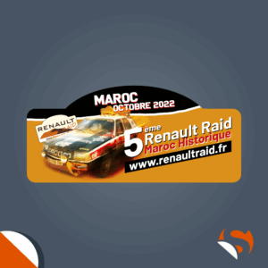 Adhésif - Plaque Rallye Moto