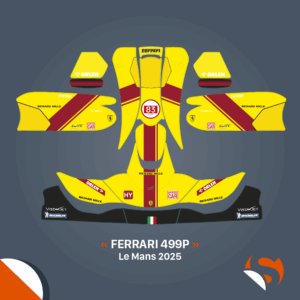 • KIT DÉCO HYPERCAR - FERRARI 499P 2025